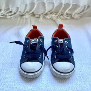 Converse All Star Chuck Taylor navy blue canvas lace-up sneakers toddler size 7